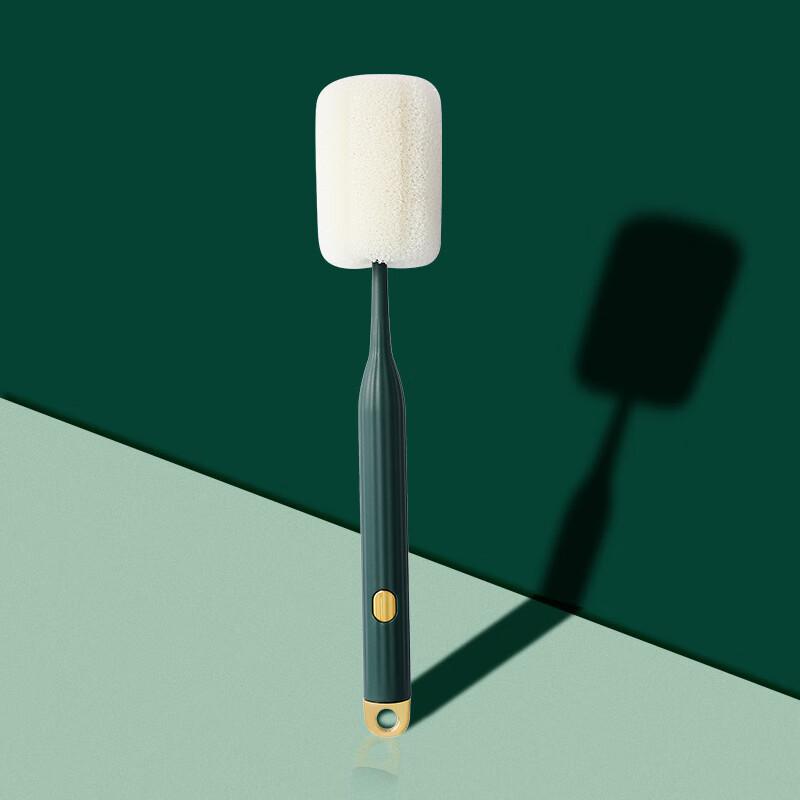 Manshou Long Handle Sponge Head Cup Cleaning Brush Set