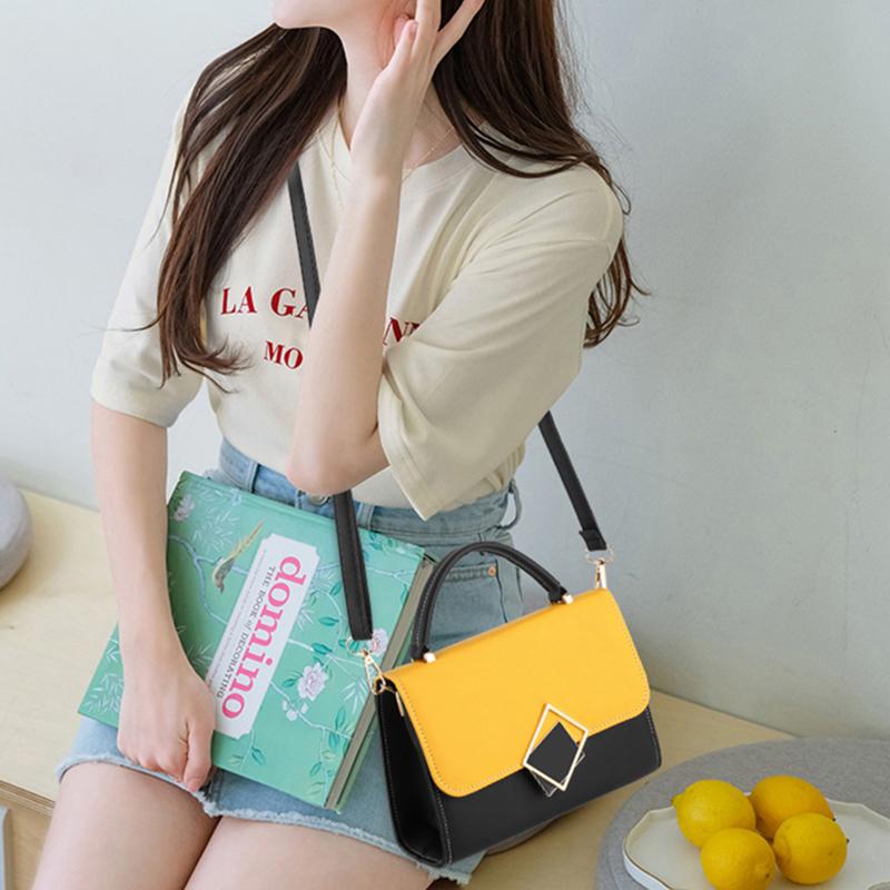 Borsa a mano piccola da donna Borsa a tracolla con design a serratura di lusso Borsa a tracolla in pelle PU di alta qualità
