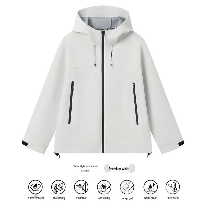 Custom Waterproof Hooded Mountaineering Jacket with Logo 2XL