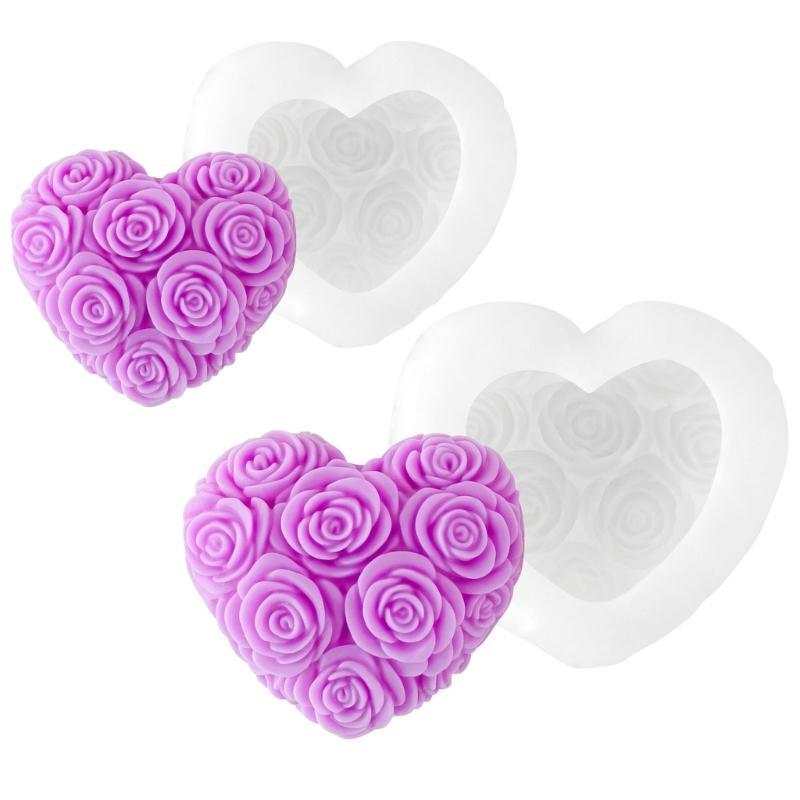 Rose Texture Candle Making Mould For Handmade Craft