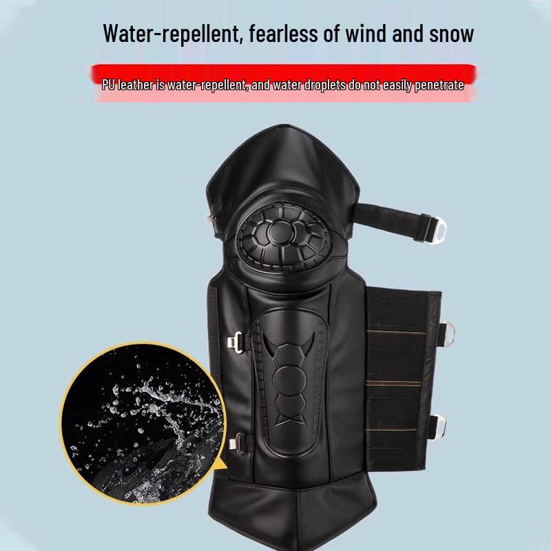 Unisex Electric Motorcycle Winter Knee-High Windproof Velvet Warm Leg Warmers