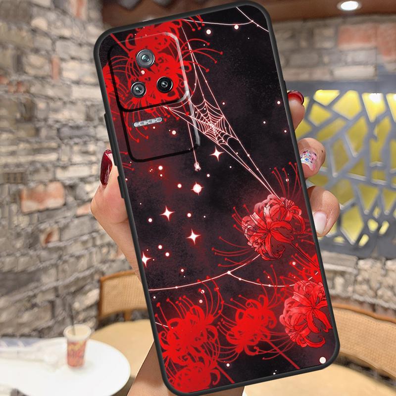 Lycoris radiata For POCO F5 C40 F3 X4 F4 GT M4 M5 X3 X5 Pro Case For Xiaomi 12T Pro 11T 11 12 Lite 13 Ultra