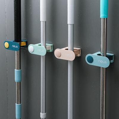 Bathroom Mop Holder Non-marking Adhesive Wall-mounted Broom Fixed Household No-hole Mop Hooks