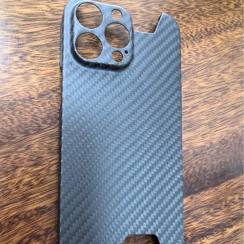 Carbon Fiber Phone Case IPhone 14 Pro Max Slim Hard Shell Lightweight Luxury Style Edge Protection