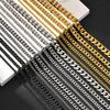 3/5/7mm Stainless Steel Cuban Link Chain Stainless Steel Necklace, Punk Hip-hop Choker for Men, Fashion Jewelry Accessories