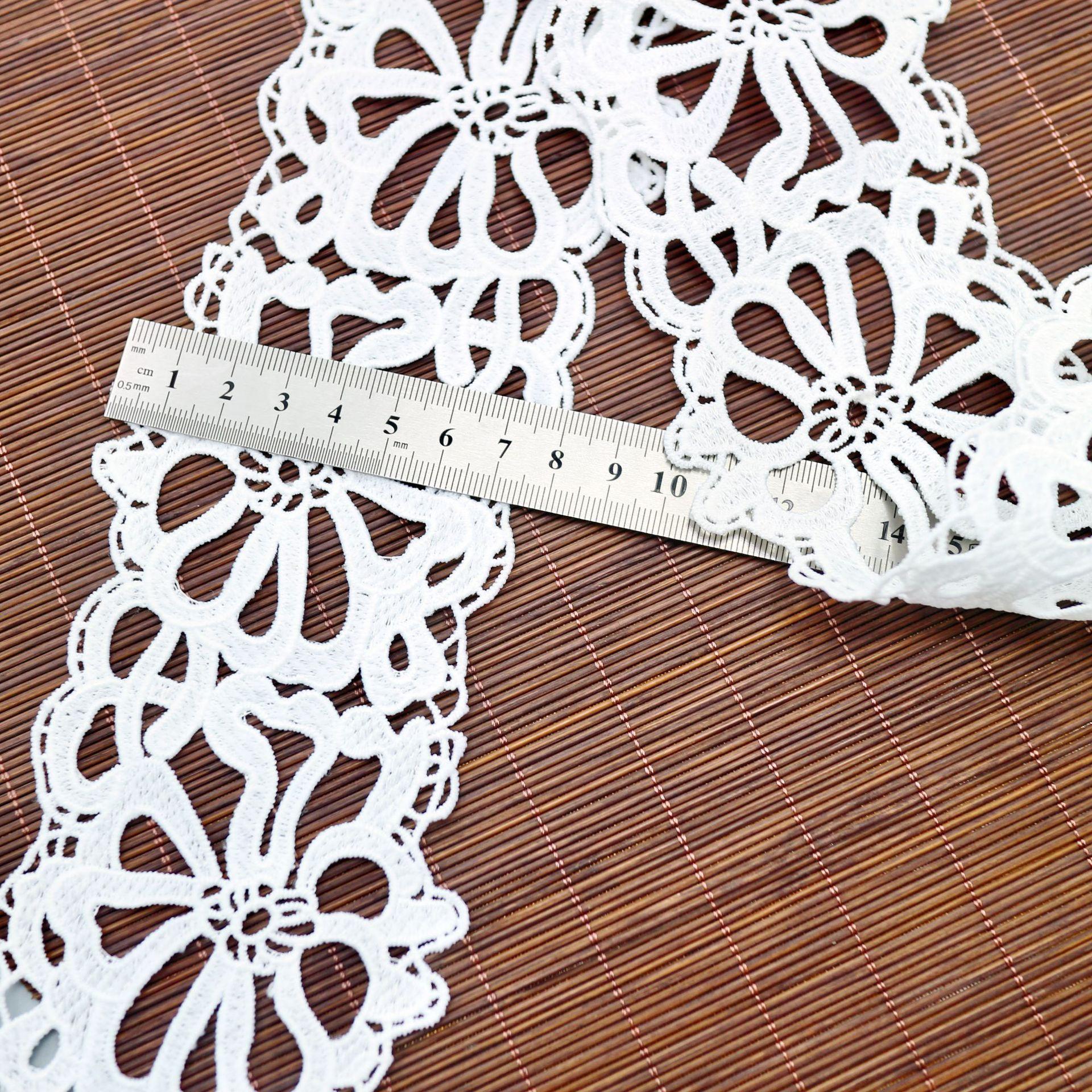 

Width 8Cm Bilateral Water Soluble Embroidery Lace Accessories Diy Clothing Clothes Cuffs Accessories Material Decoration SD438