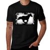 Westernlook Galloping Horse Silhouette TShirt Daily Wear Plain Short Sleeve Shirt