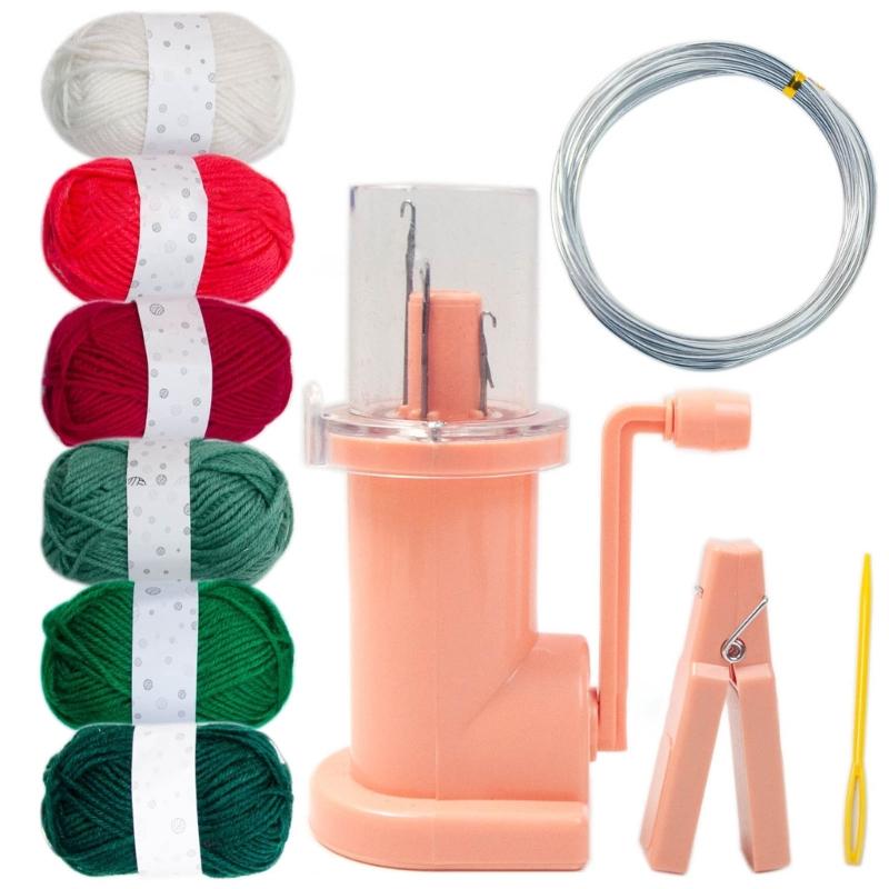 Y3NA Verzieren-Strickmaschine Handstrickrahmen Seil Faden Webwerkzeug Spule Tricotin Maschine Spule Stricker Nähzubehör