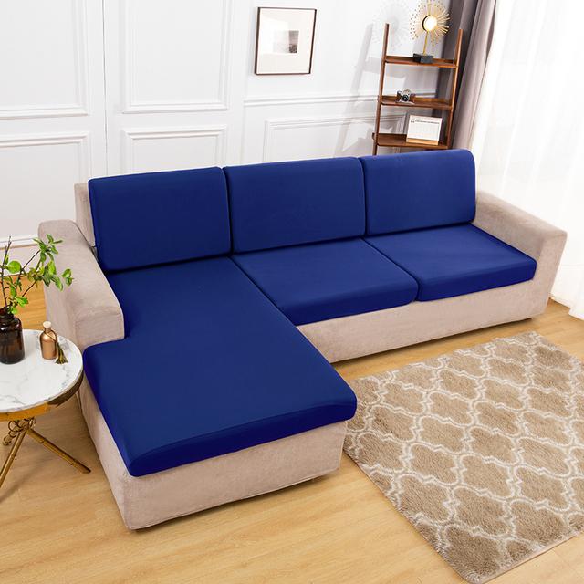 Elastischer, schlichter Sofa-Kissenbezug, leichter, atmungsaktiver Stoff, Sofabezüge für Wohnzimmer, waschbarer Möbel-Couch-Schutz