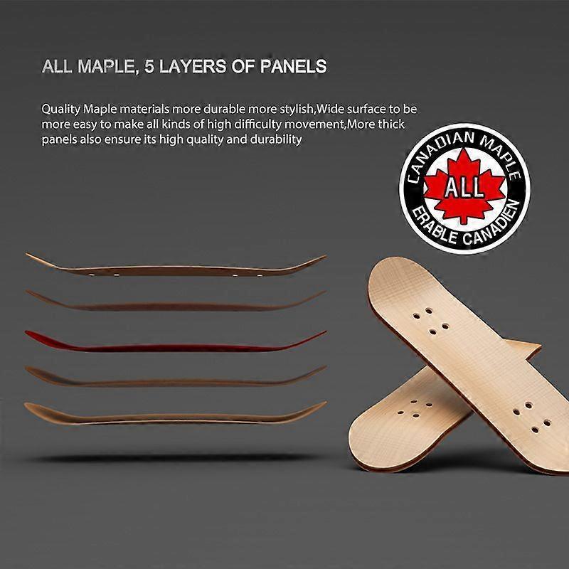 Five-Layer Maple Finger Skateboard Creative, Educational, Stress-Relieving Toy, Gift for Kids
