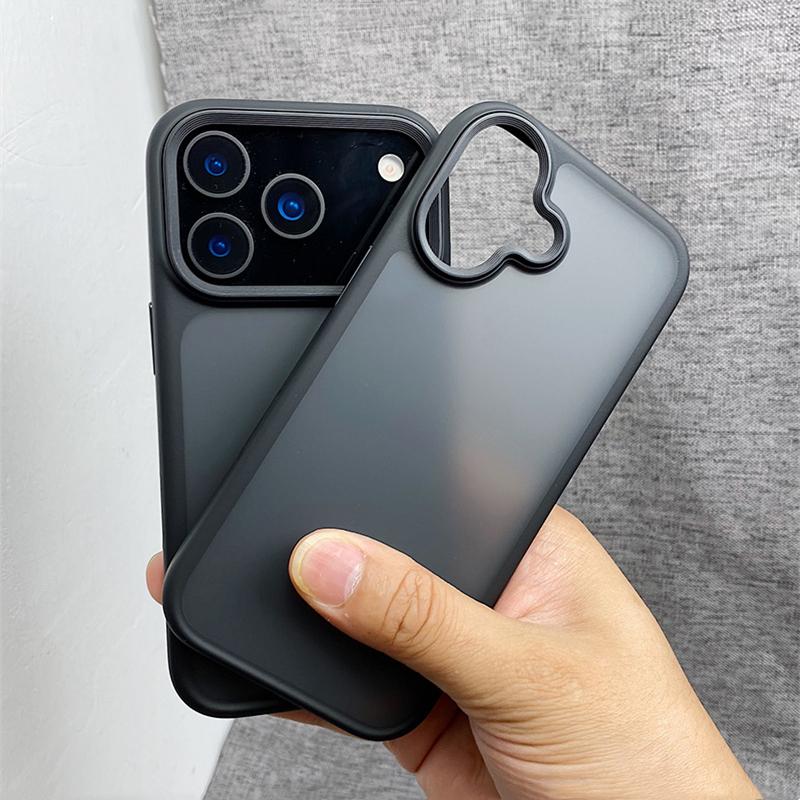 Minimalist Frosted Matte Ultrathin Phone Case for IPhone 17 Pro Max Air Active Touch Camera Button Lens Protect Shockproof Cover