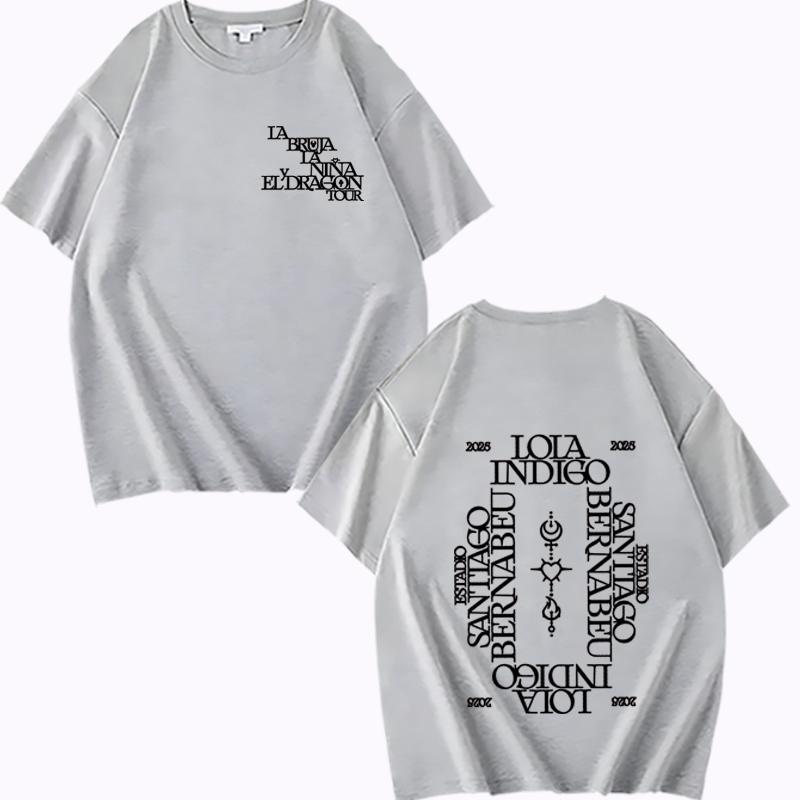 Lola Indigo 2025 Tour T Shirt Men Women Oversized 100% Cotton Hot Sale Short Sleeve Summer Fashion Print Unisex Plus Size Tops