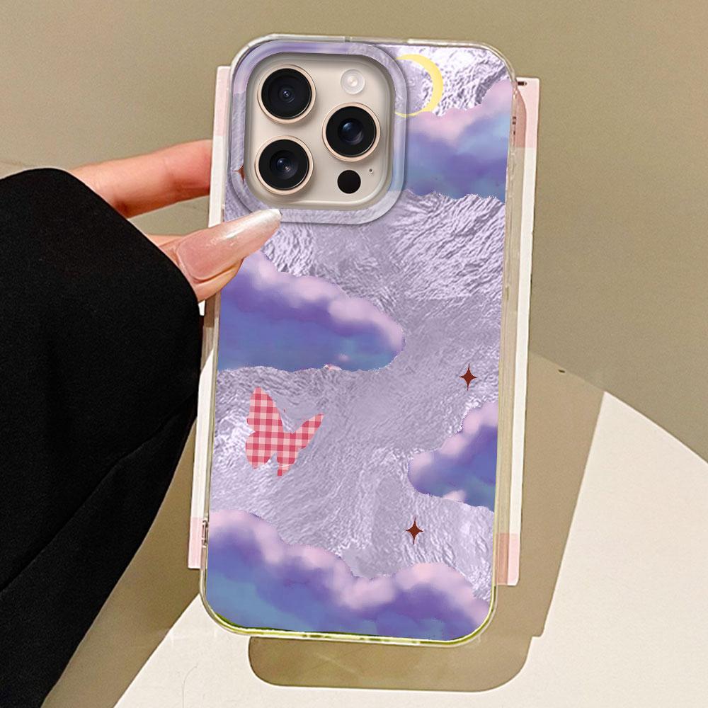 Blue White Clouds Vortex Texture Women Phone Case for iphone 16 15 14 7 8 Plus 13 11 12 Pro Max X XS XR SE 2022 2020 16e Cover