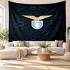 Nástěnná tapisérie Lazio FC, Nástěnný závěs z měkké látky, Dekorativní pozadí pro ložnici, Domácí nástěnné umění