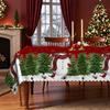 Christmas Tablecloth, Snowman Elk Print, Waterproof Rectangle, Dining Table Coffee Table Decorative Cloth