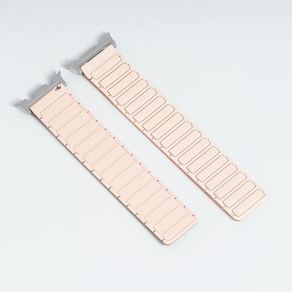 Soft Silicone Magnetic Strap for Samsung Galaxy Watch 8/8 Classic 46mm 40 44mm Sport Band for Galaxy Ultra 47mm Curved End Strap