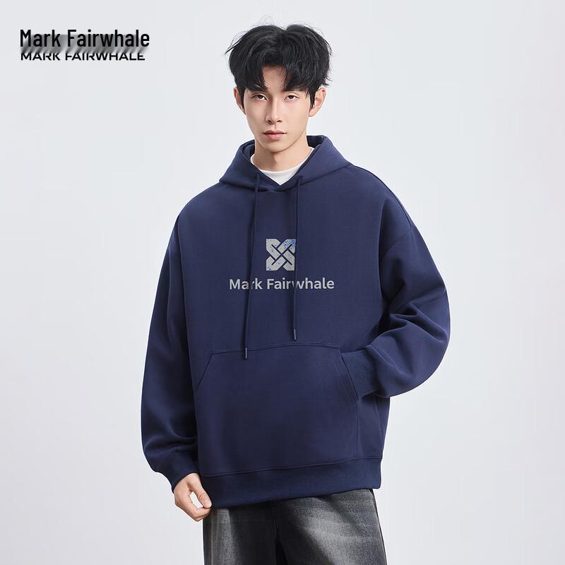 

Mark Fairwhale Men s Hooded Letter Print Sweatshirt 2XL