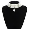 Gorgeous Multilayers Imitation Pearl Choker Necklaces for Women Jewelry Irregular Pearls Pendant Wedding Necklace 2019