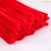 100 pezzi 30cm*6mm Steli in Filo Morbido Chenille Strisce Fai da Te Barra Torsione Incudine Filo Tubo per Artigianato Materiale per Artigianato Giocattolo Creativo