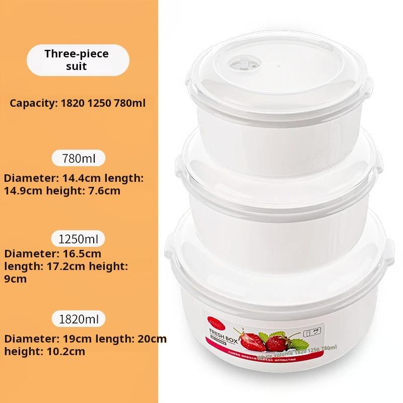 

Anmai Белый Пластиковый Ящик Для Хранения Кемпинга 3 шт. Контейнер Для Хранения Пищи Набор Коробка Для Ланча Кимчи Чаши Для Лапши Быстрого Приготовления Микроволновая Печь Холодильник
