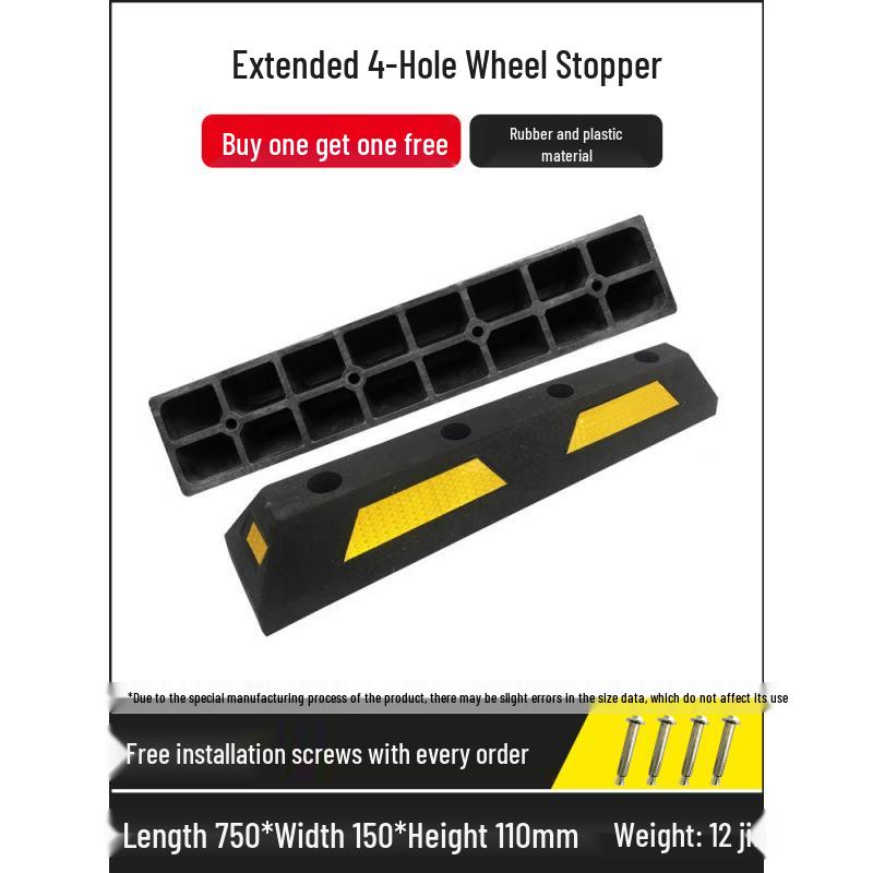 Rubber Parking Space Wheel Stopper and Positioner