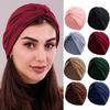 Bequeme Vintage Hijab-Kappen Elastisch Weich Polyester Knoten-Turbanhut Atmungsaktiv Wickelstil Kopfbedeckung Frauen Kopfbedeckung
