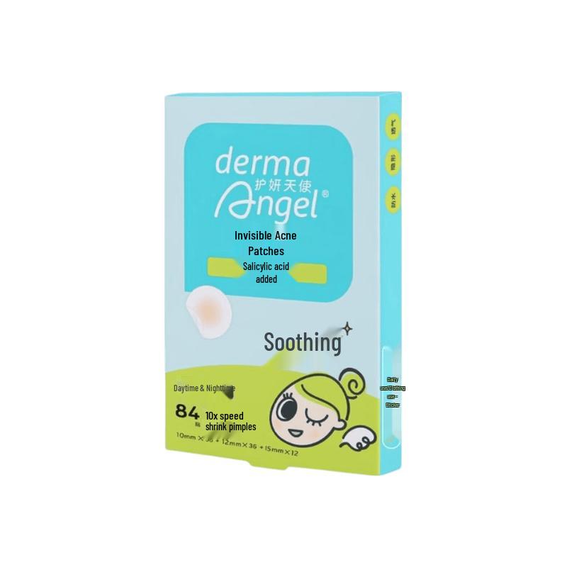 DermaAngel Salicylic Acid Invisible Pimple Patches (Day & Night 84 Count)