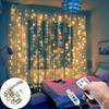 3M Christmas Ornament LED Fairy String Curtain Lights Garland Festoon Christmas Decor for Home New Year 2023 Xmas 2022 Navidad