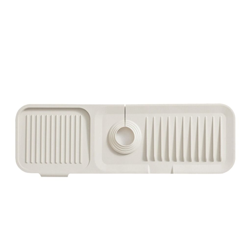 

Силиконовая накладка на смеситель, брызговик за смесителем, складной дренажный коврик L бежевый