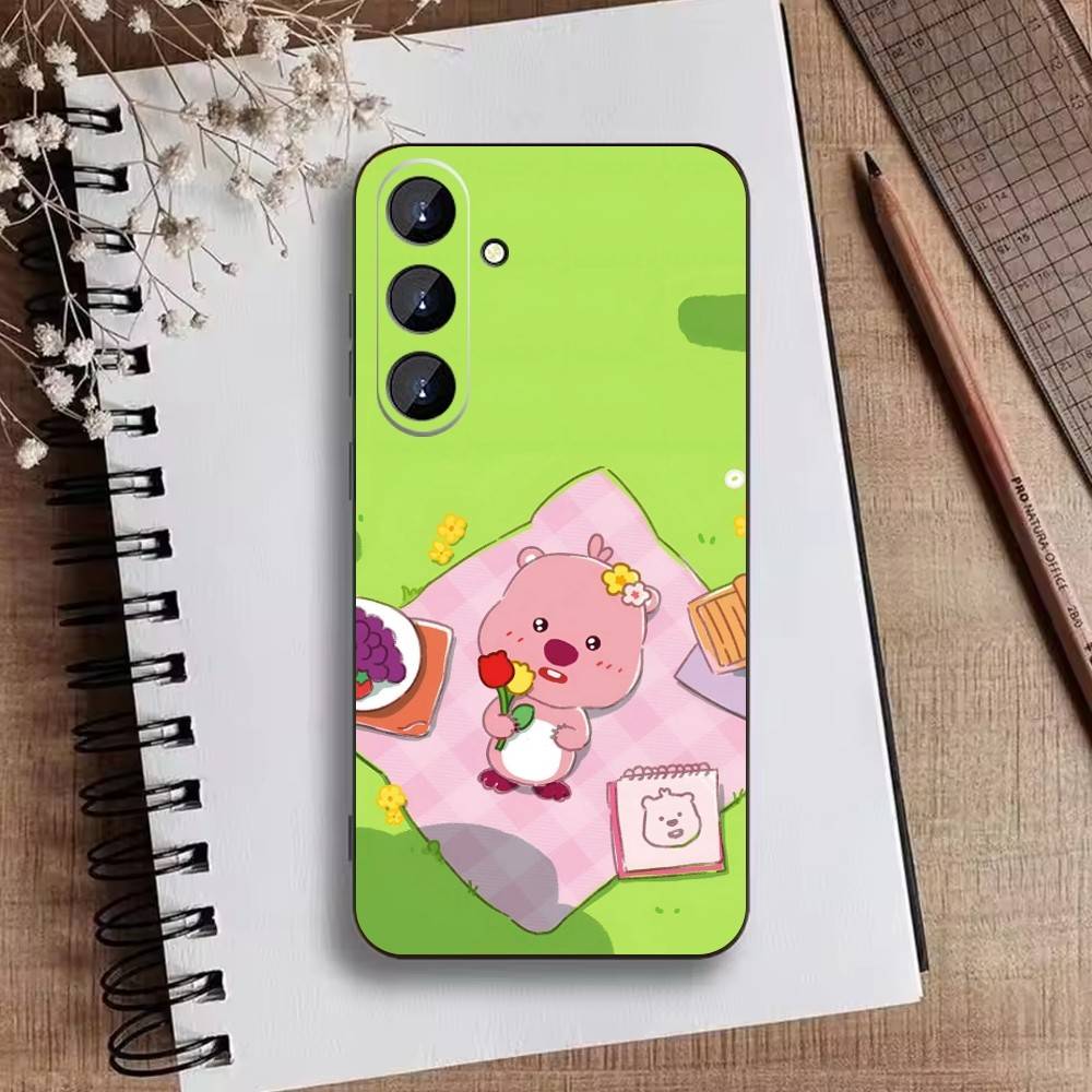 Süße Cartoon K-loopy Handyhülle Für Samsung Galaxy A73,A21s,A22,A31,A52,A53,A71,A41 Weiche Schwarze Hülle