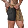 Men's Double-Layer Quick-Dry Sport Shorts for Fitness, Running & Basketball