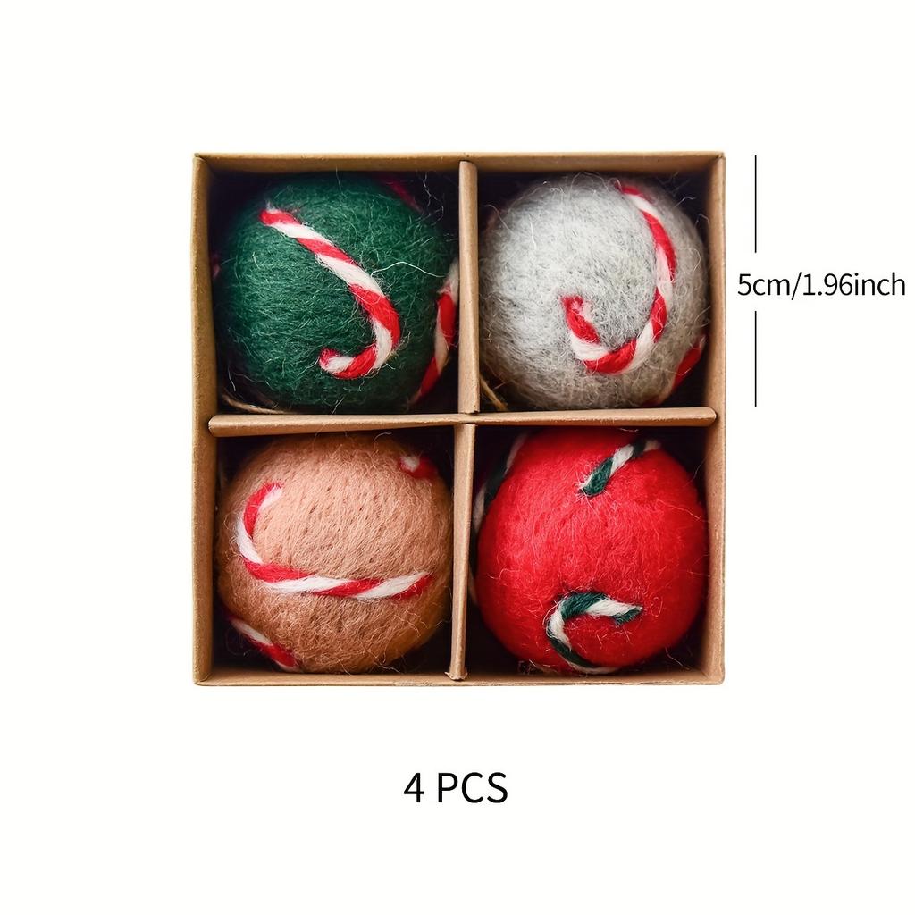 Wool Felt Snowflake Christmas Leaf Christmas Ball Gift Package Christmas Tree Decoration Ball Pendant Christmas Decoration