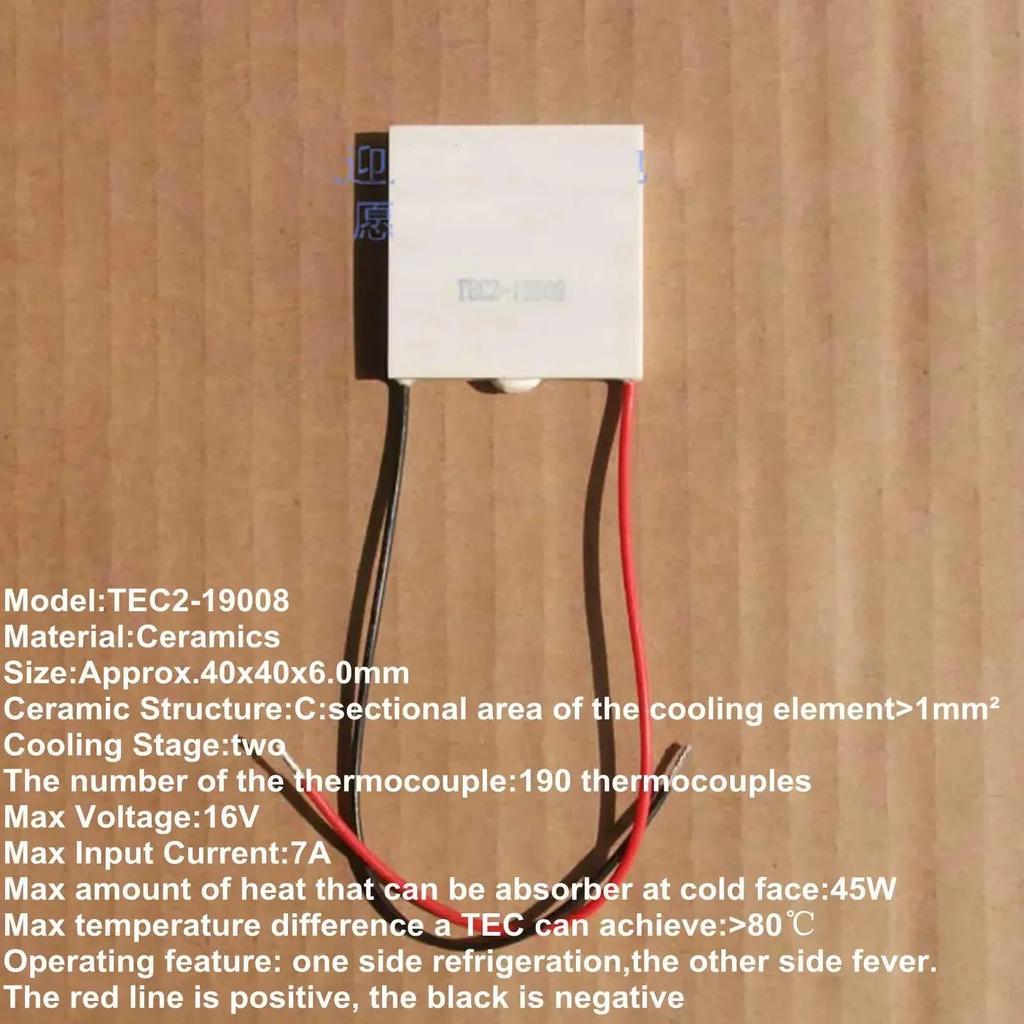 TEC2-19003 19006 19008 19709 30x30 40x40 62x62mm Double-deck Ceramic Thermoelectric Cooler Peltier Heatsink Chilling Plate