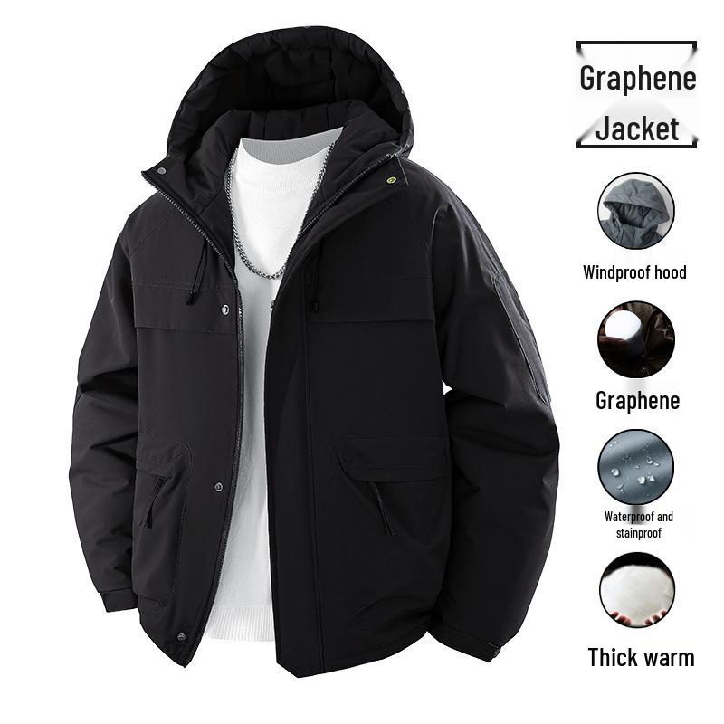 Pánská trendy manšestrová bavlněná bunda se sametovou podšívkou - Velká velikost, edice podzim/zima 2023.