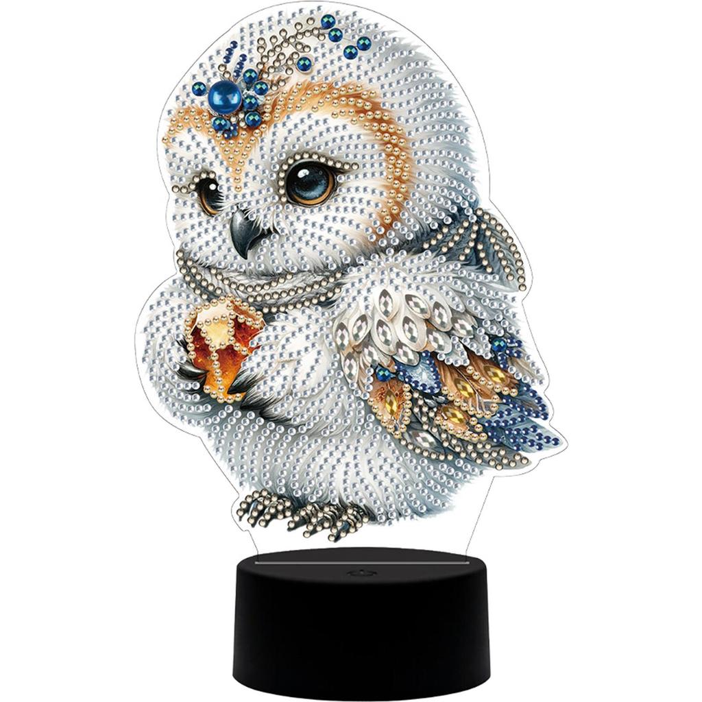 Schattig Dier DIY Diamanten Schilderen Tafellamp Diamant Kunst Ambacht Licht Ornamenten LED Diamant Borduurwerk Nachtlamp Huisdecoratie