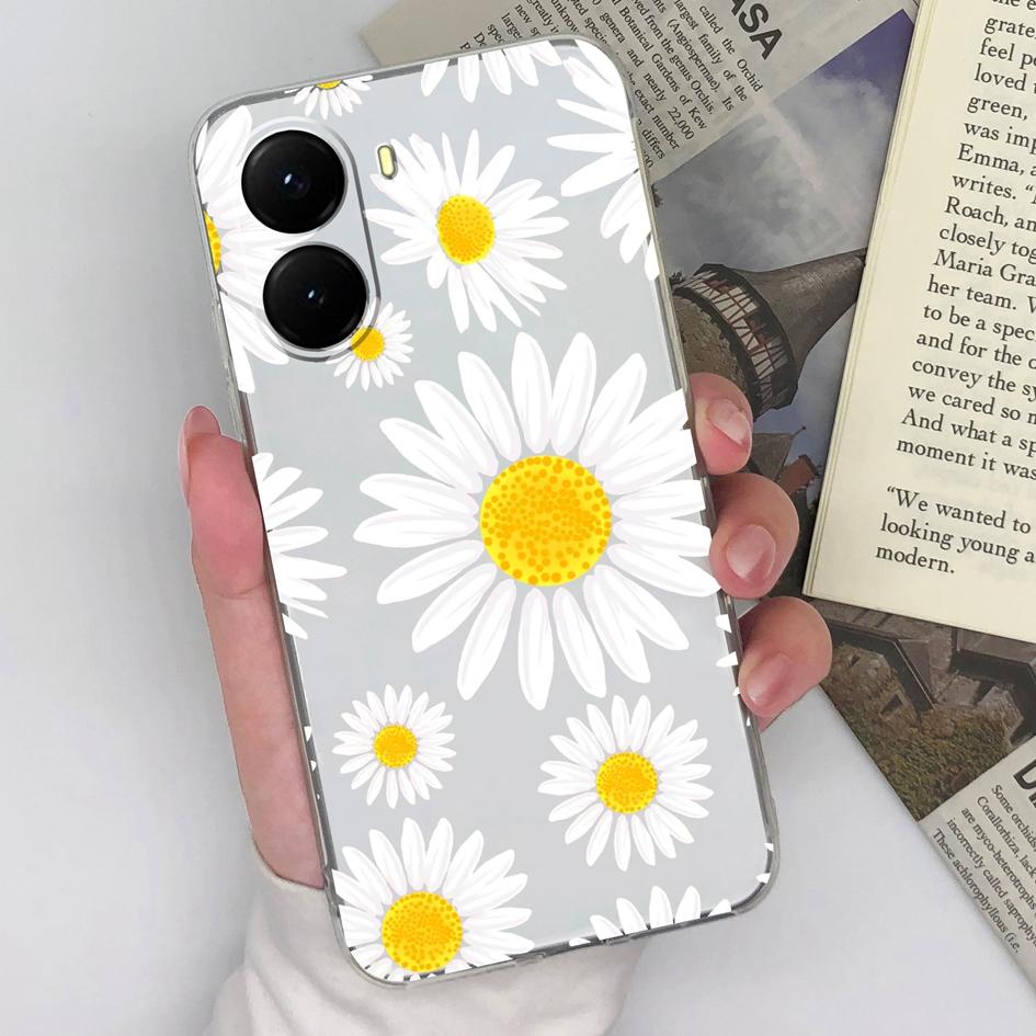 New Case For Xaimo 14T 15 Poco X7 X6 X5 X4 X3 M5 M6 M7 F4 Pro Plus Pretty Butterfly Flower Pattern Clear Silicone Protective Covers For Xiaomi Housing