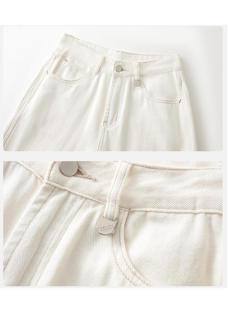 Sueeya Lange Jeans-Büro-Freizeit-Weitbeinige Hosen für Damen, Jeans, Hosen, Unterteile, Passform, Beinverlängernd, Schlankmachend, Stilvoll, Niedlich,