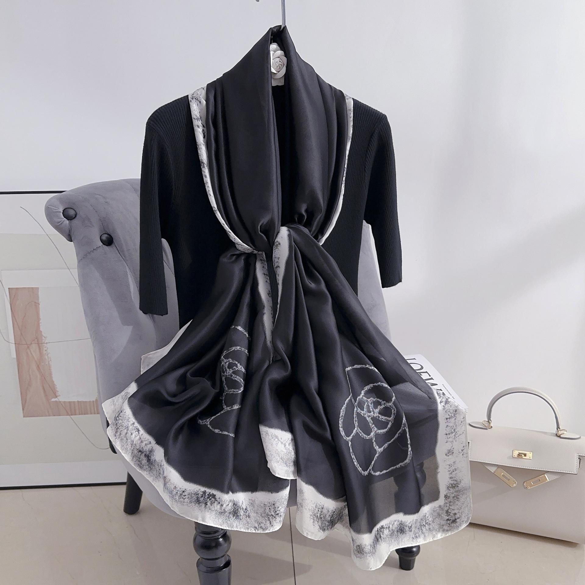 

Новинка, четыре сезона, в наличии, новый шелковый большой размер, тонкая верхняя одежда, шарф для защиты шеи, солнцезащитный крем, теплое пляжное полотенце для женщин 180*90cm