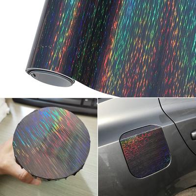 72cm X 152cm Neo Chrome Holographic Rainbow Brushed Film Vinyl Wrap Sheets Sticker Motorcycle Car Interior Gloss Decals Roll