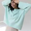Autumn and Winter Women's Knitwear Round Neck Loose Solid Color European and American Sweater Women