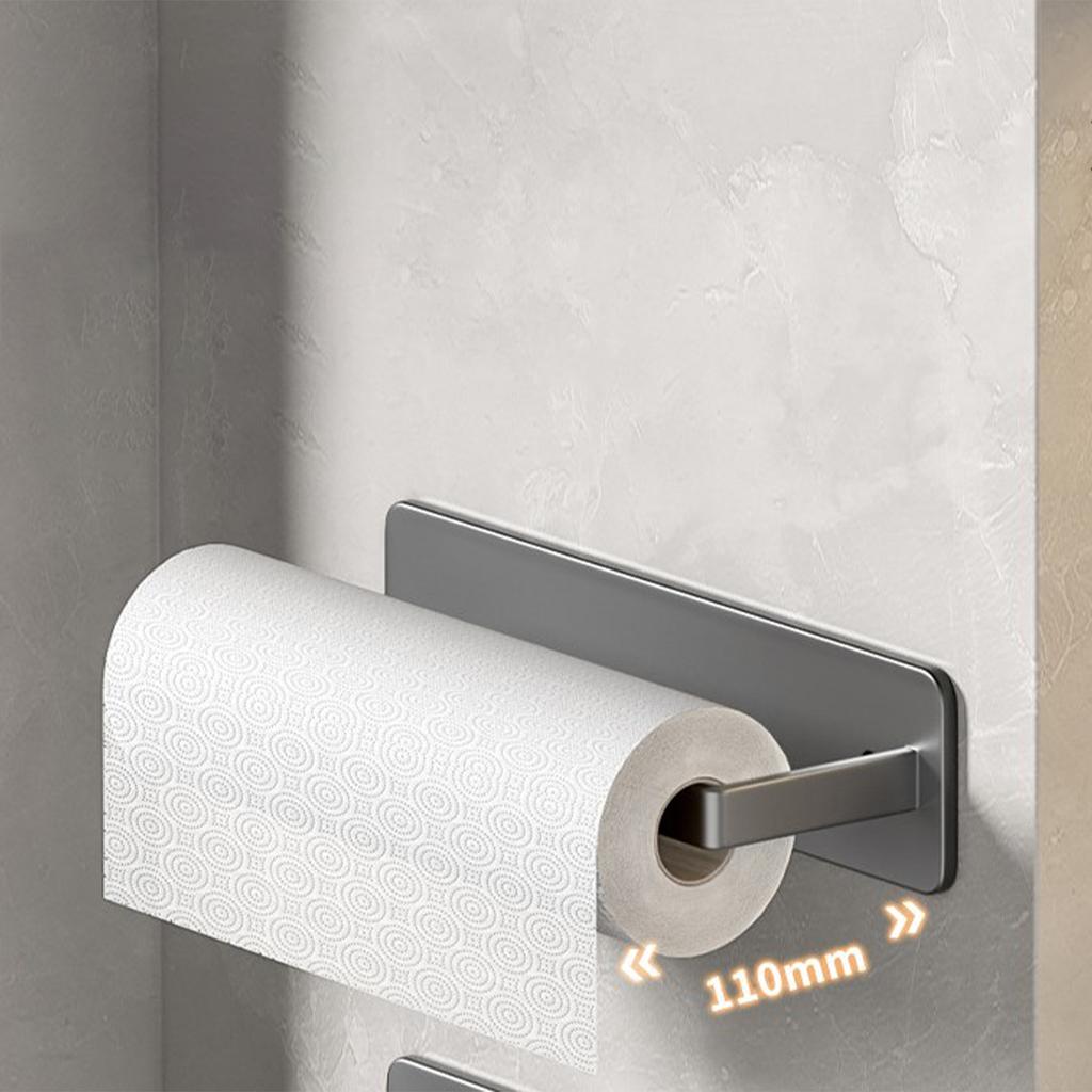 Papierhandtuchhalter Wandmontage Multifunktionale Aufbewahrung für Frischhaltefolie Spültuch Küche Badezimmer