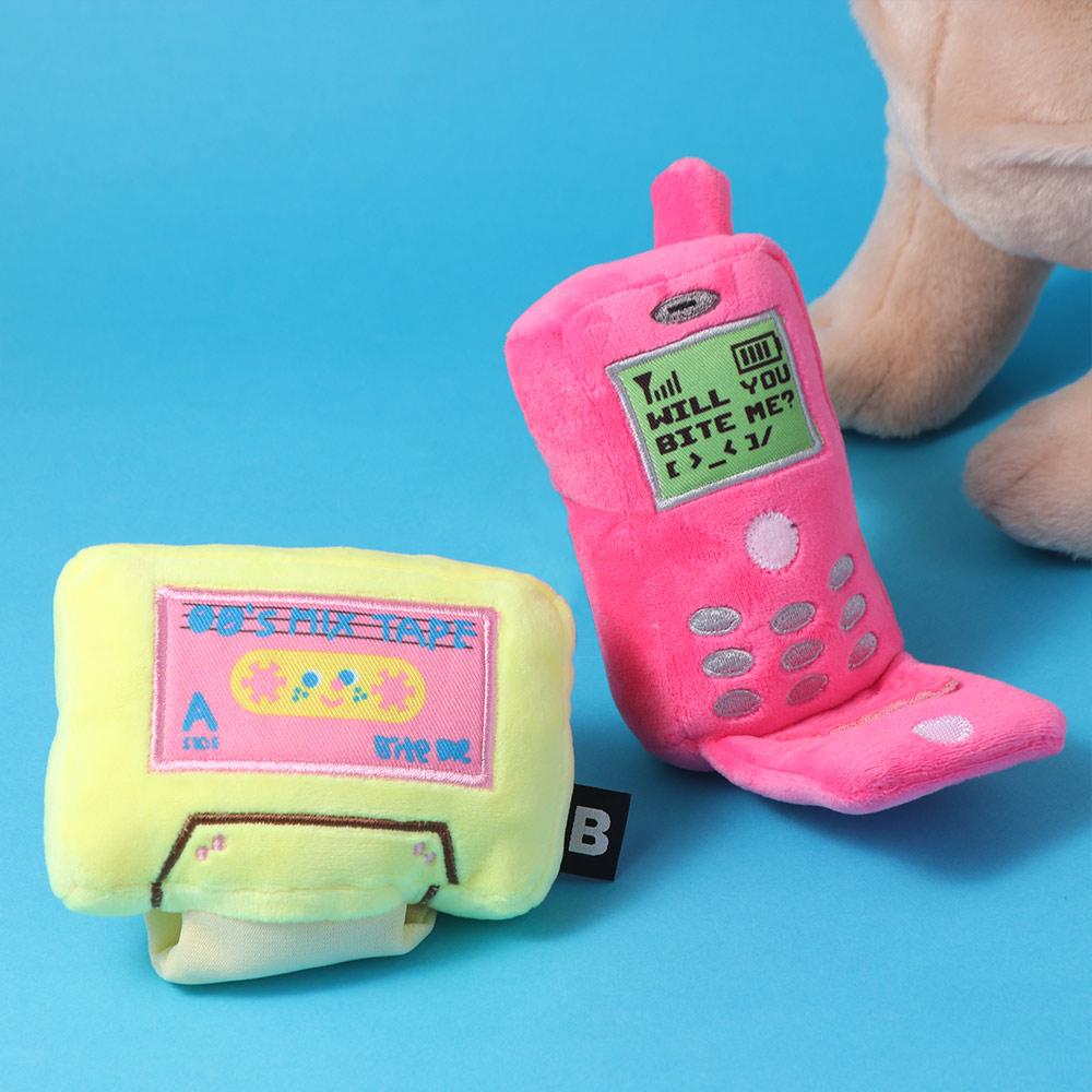 Cellphone Shape Dog Squeaky Toy Bite Resistant Pet Plush Doll Chew Toy Puppy Sound Toy  Training