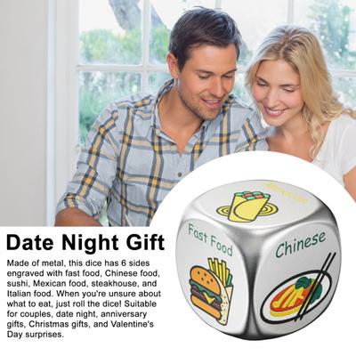 Kostky pro rozhodování o jídle 6 stran Rychlé občerstvení Čínské Sushi Mexický Steakhouse Italská Večeře Rozhodovací Kostky Rande Páry Valentýnské Dárky