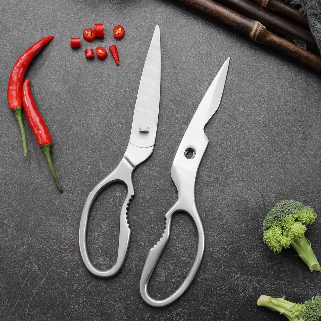 All-Purpose Stainless Steel Kitchen Shears for Meat, Vegetables, and Bone – Detachable and Easy To Clean