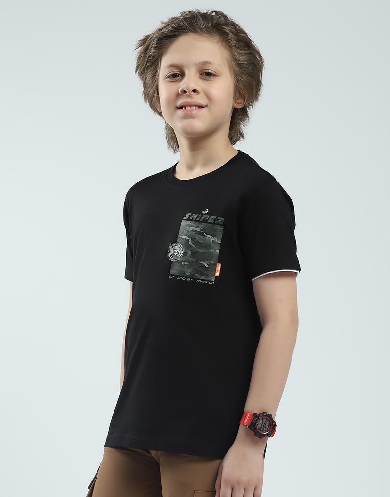 MONTE CARLO Camiseta Estampada de Gola Redonda para Meninos