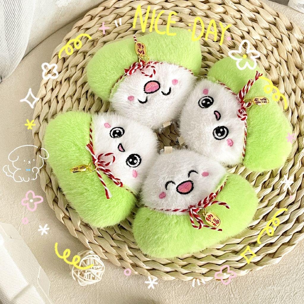 Cartoon Dragon Boat Festival Zongzi Doll Plush Simulation Food Bag Hanging Ornaments Dragon Boat Festival Gift Doll Gifts
