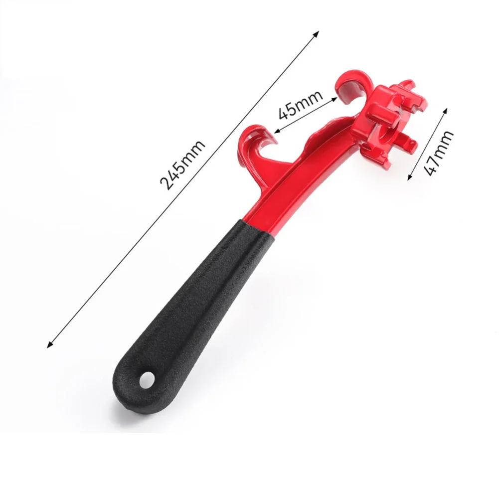 Multi Function 3 In 1 Bung Wrench and Bucket Opener Tool Designed for 55 Gallon Drums and Paint Containers with Ergonomic Handle