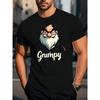 European Size Men'S Casual Sports Fashion Short-Sleeve Shirt for Fitness And Outdoor Activities, Featuring Trendy 2D Print Designs.