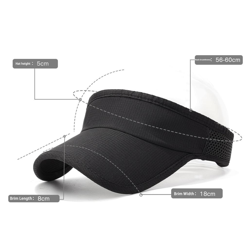 New Spring Summer Outdoor Running Quick-drying Sun Hats Men Women Top Empty Solid Sport Tennis Golf Sunscreen Baseball Cap