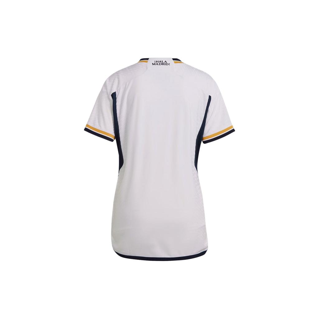 Adidas Letter Stripe Printed Short Sleeve Soccer Jersey Women jersey White IB0016
